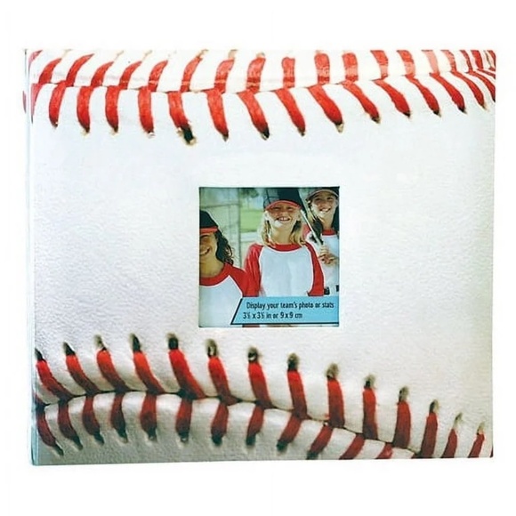 BASEBALL Theme Post-Bound Top Load Scrapbook Album 20 8x8 pocket pages - Picture 2 of 6